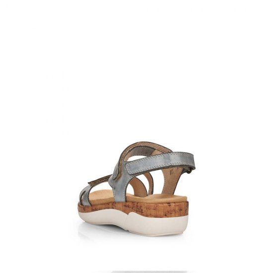 Remonte Women's sandals | Style R6850 Casual Sandal Blue - Click Image to Close