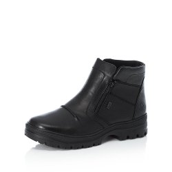 Rieker Leather Men's boots| F5463 Ankle BootsFlip Grip Black