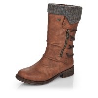 Remonte Synthetic Material Women's Mid Height Boots| D8070-01 Mid-height Boots Brown Combination