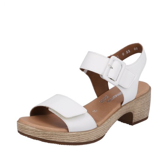 Remonte Women's sandals | Style D0N52 Dress Sandal White - Click Image to Close