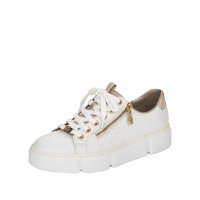 Rieker Women's shoes | Style N5932 Athletic Lace-up with zip White