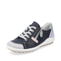 Remonte Women's shoes | Style R1427 Casual Lace-up with zip Blue Combination