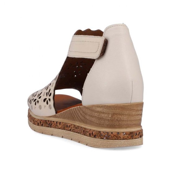 Remonte Women's sandals | Style D3056 Casual Sandal Beige - Click Image to Close