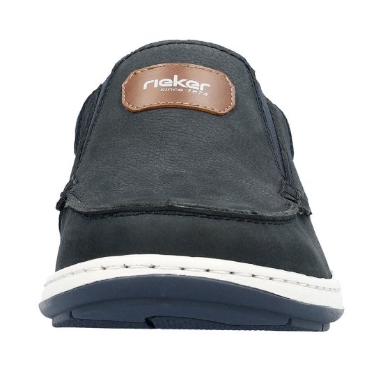 Rieker Men's shoes | Style 17368 Casual Slip-on Blue - Click Image to Close