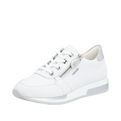 Remonte Women's shoes | Style D0H11 Athletic Lace-up with zip White
