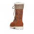 Remonte Suede leather Women's mid height boots| D8474-22 Mid-height Boots Brown Combination