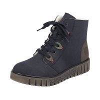 Rieker Synthetic Material Women's short boots| Y3401 Ankle Boots Blue