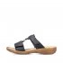 Rieker Women's sandals | Style 60885 Casual Mule Black