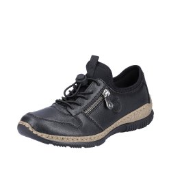 Rieker Leather Women's shoes| N32G0-00 Black