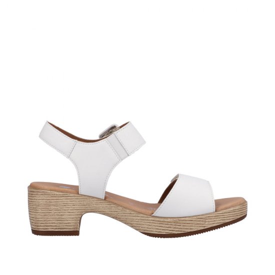 Remonte Women's sandals | Style D0N52 Dress Sandal White - Click Image to Close