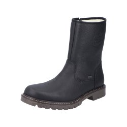Rieker Leather Men's Boots | 39870-00 Ankle Boots Fiber Grip Black