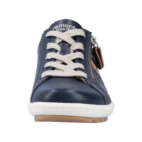 Remonte Women's shoes | Style R1432 Casual Lace-up with zip Yellow Combination - Click Image to Close