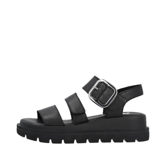 Rieker EVOLUTION Women's sandals | Style W1650 Casual Sandal Black - Click Image to Close