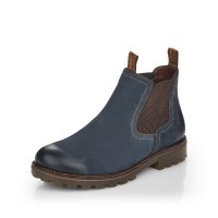 Remonte Suede Leather Women's mid height boots| D8472-45 Mid-height Boots Blue Combination