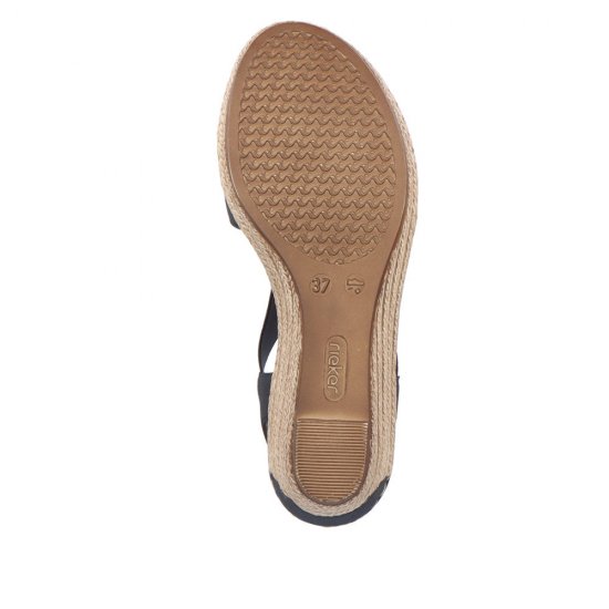 Rieker Women's sandals | Style 624H6 Dress Sandal Blue - Click Image to Close