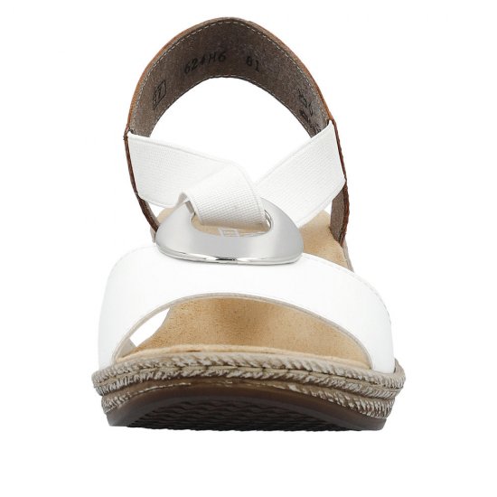 Rieker Women's sandals | Style 624H6 Dress Sandal White Combination - Click Image to Close