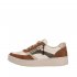 Remonte Women's shoes | Style D0J01 Athletic Lace-up with zip Brown Combination