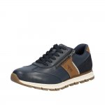 Rieker Men's shoes | Style B0501 Casual Lace-up with zip Blue