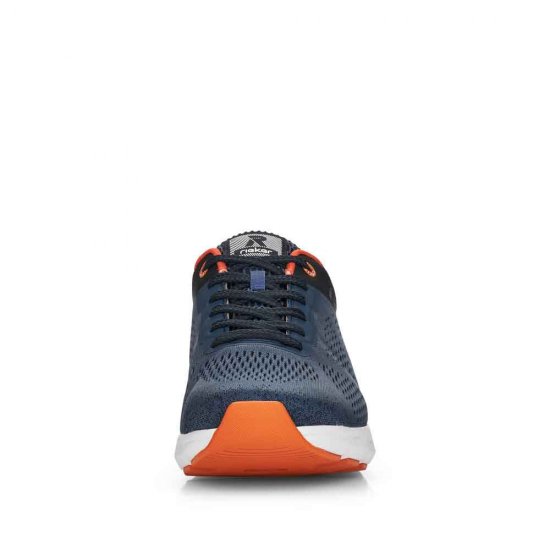 Rieker EVOLUTION Men's shoes | Style 07806 Athletic Lace-up Blue - Click Image to Close