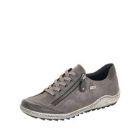 Remonte Women's shoes | Style R1402 Casual Lace-up with zip Grey