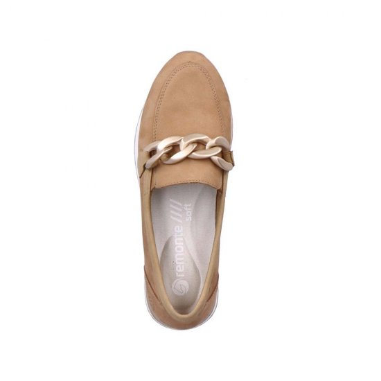 Remonte Women's shoes | Style R2544 Dress Slip-on Beige - Click Image to Close