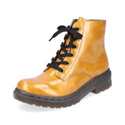 Rieker Synthetic leather Women's short boots | 78240 Ankle Boots Yellow