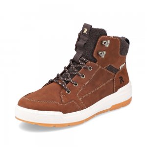 Rieker EVOLUTION Suede leather Men's boots| U0070 Ankle Boots Brown