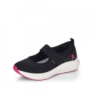 Rieker EVOLUTION Women's shoes | Style 42102 Athletic Slip-on Black