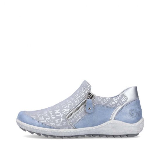 Remonte Women's shoes | Style R1428 Casual Zipper Blue Combination - Click Image to Close
