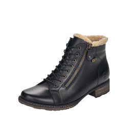 Remonte Leather Women's Mid Height Boots| D4372-01 Mid-height Boots Black Combination