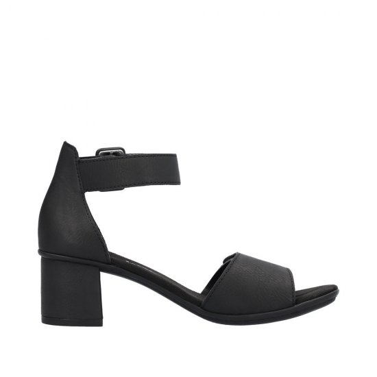 Rieker Women's sandals | Style 64750 Dress Sandal Black - Click Image to Close