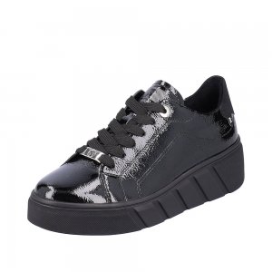 Rieker EVOLUTION Women's shoes | Style W0501 Athletic Lace-up Black