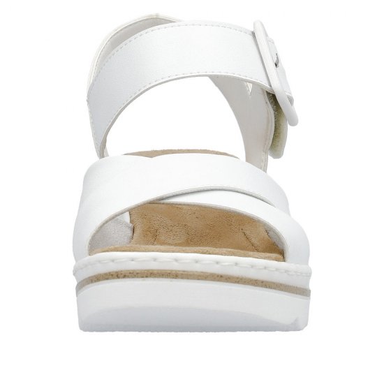 Rieker Women's sandals | Style 67463 Dress Sandal White - Click Image to Close