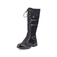 Rieker Synthetic Material Women's' Tall Boots| 94732-14 Tall Boots Black