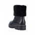 Remonte Leather Women's mid height boots| D0B71 Mid-height BootsFiber Grip Black