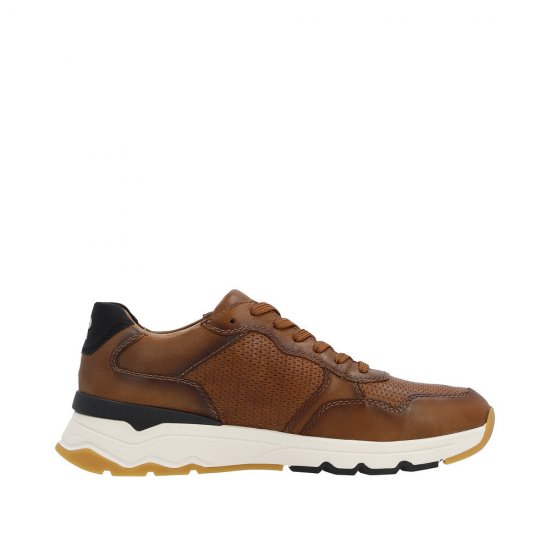 Rieker EVOLUTION Men's shoes | Style U0900 Athletic Lace-up Brown - Click Image to Close