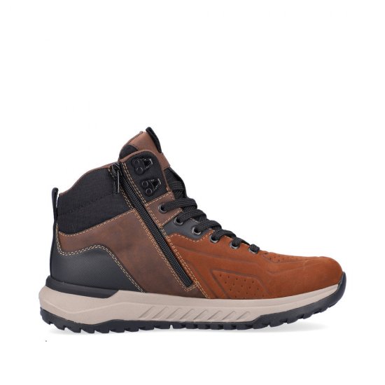 Rieker EVOLUTION Synthetic leather Men's boots| U0161 Ankle Boots Brown - Click Image to Close