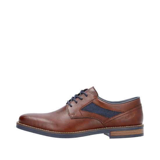 Rieker Men's shoes | Style 13522 Dress Lace-up Brown - Click Image to Close