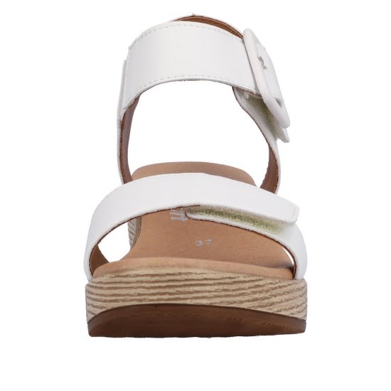 Remonte Women's sandals | Style D0N52 Dress Sandal White - Click Image to Close