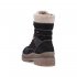 Remonte Suede leather Women's mid height boots| D0C77 Mid-height BootsFiber Grip Black Combination