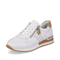 Remonte Women's shoes | Style R2536 Casual Lace-up with zip White Combination