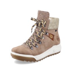 Rieker Synthetic leather Women's Short Boots| Y4731 Ankle Boots Beige
