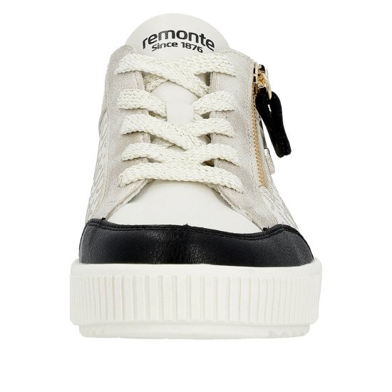 Remonte Women's shoes | Style R7901 Athletic Lace-up with zip Black Combination - Click Image to Close