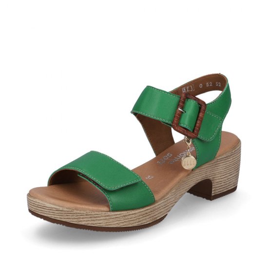 Remonte Women's sandals | Style D0N52 Dress Sandal Green - Click Image to Close