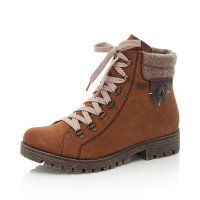 Rieker Synthetic leather Women's Short Boots| 785F8 Ankle Boots Brown