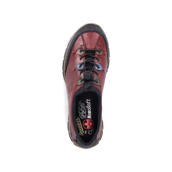 Rieker Synthetic Material Women's shoes| N3271-68 Red Combination - Click Image to Close