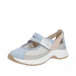 Remonte Women's shoes | Style D0G08 Casual Ballerina with Strap Blue Combination