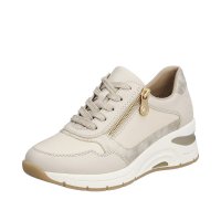 Rieker Women's shoes | Style N9301 Athletic Lace-up with zip Beige