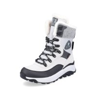 Rieker EVOLUTION Suede Leather Women's Mid Height Boots | W0066 Mid-height Boots - Fiber Grip White Combination