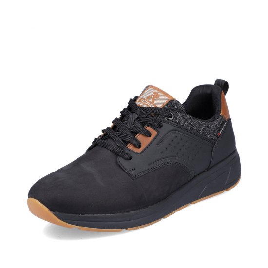 Rieker EVOLUTION Synthetic leather Men's shoes| 07005 Black - Click Image to Close